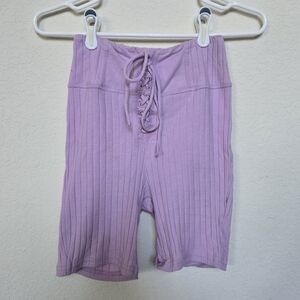 Out Front Under | Boxer Lace Up Bike Shorts | Lavender